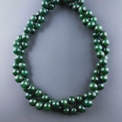 Giada Coreana Verde Perline Forma Tondo Liscio 08mm