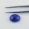 Tanzanite Naturale Forma Ovale Piatto Cabochon Liscio Fatto a Mano 16X12X6mm 12,40 Carati 1pz