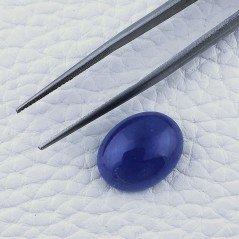 Tanzanite Naturale Forma Ovale Piatto Cabochon Liscio Fatto a Mano 16X12X6mm 12,40 Carati 1pz