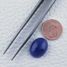 Tanzanite Naturale Forma Ovale Piatto Cabochon Liscio Fatto a Mano 16X12X6mm 12,40 Carati 1pz