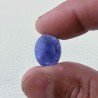 Tanzanite Naturale Forma Ovale Piatto Cabochon Liscio Fatto a Mano 16X12X6mm 12,40 Carati 1pz