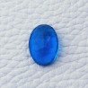Topazio Azzurro Blu Svizzero Idrotermale Taglio Cupola Ovale Sfaccettata a Mano Gemma Sciolta 17X12X7mm 10,40 Carati 1pz