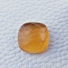 Topazio Citrino Idrotermale Forma Cuscino Piatto Cabochon Sfaccettata Fatto a Mano 19X19X8mm 27,00 Carati 1pz