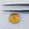 Topazio Citrino Idrotermale Forma Cuscino Piatto Cabochon Sfaccettata Fatto a Mano 13X13X6mm 7,60 Carati 1pz