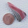 Rodocrosite Naturale Forma Triangolare Piatto Cabochon Liscio Fatto a Mano 25x12mm 5,80gm 1pz