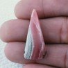 Rodocrosite Naturale Forma Triangolare Piatto Cabochon Liscio Fatto a Mano 25x12mm 5,80gm 1pz