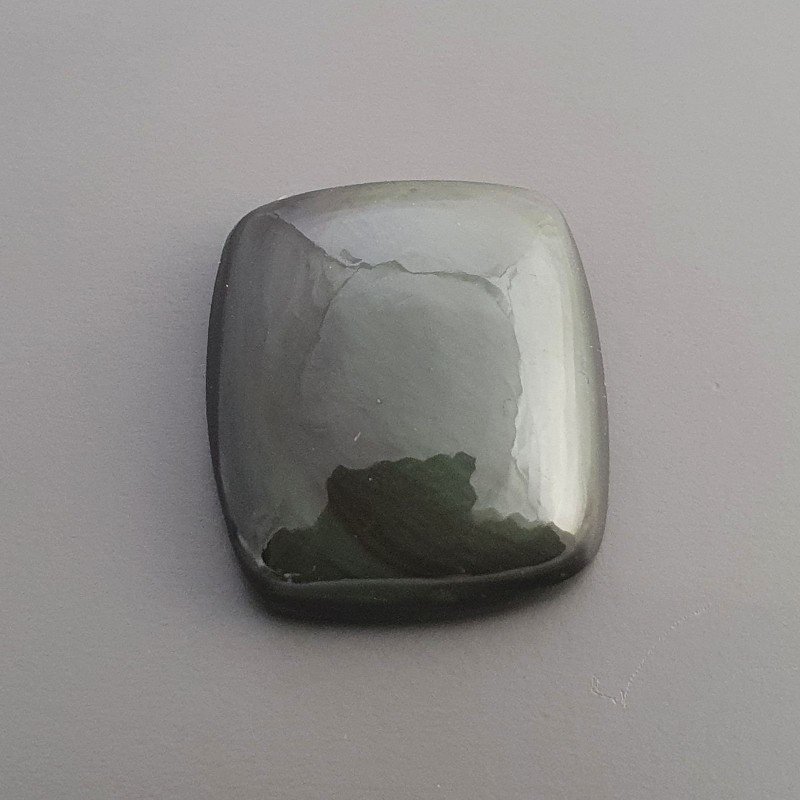 Ossidiana Arcobaleno Sheen Forma Cuscino Piatto Cabochon Liscio Fatto a Mano 24X21X8mm 6,70gm 1pz