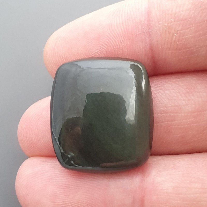 Ossidiana Arcobaleno Sheen Forma Cuscino Piatto Cabochon Liscio Fatto a Mano 24X21X8mm 6,70gm 1pz