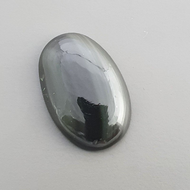 Ossidiana Arcobaleno Sheen Forma Ovale Piatto Cabochon Liscio Fatto a Mano 23X15X5mm 2,80gm 1pz