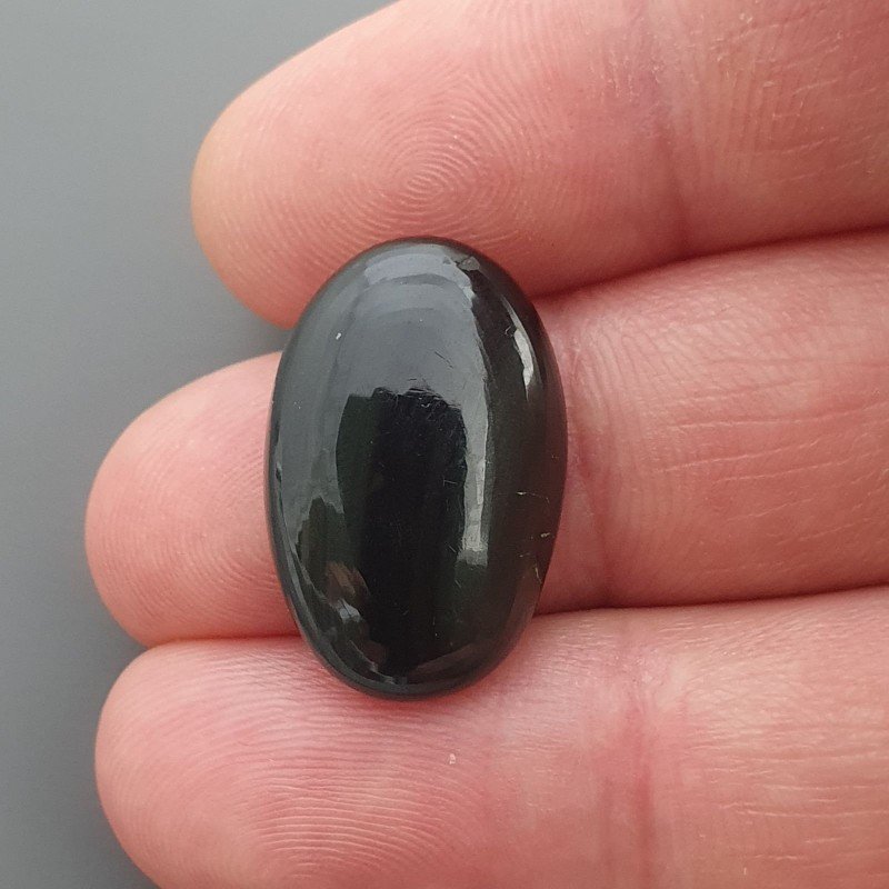 Cabochon di Ossidiana Arcobaleno Sheen Ovale, Piatto e Liscio, 23x15x5 mm, 2,80 g, Fatto a Mano