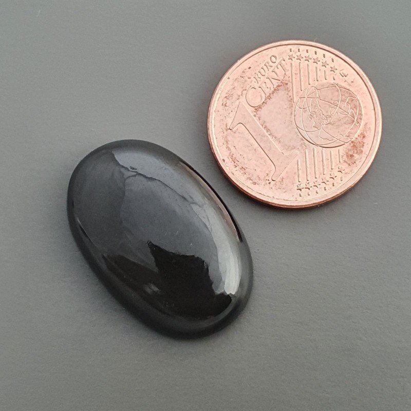 Cabochon di Ossidiana Arcobaleno Sheen Ovale, Piatto e Liscio, 21x13x5 mm, 2,20 g, Fatto a Mano