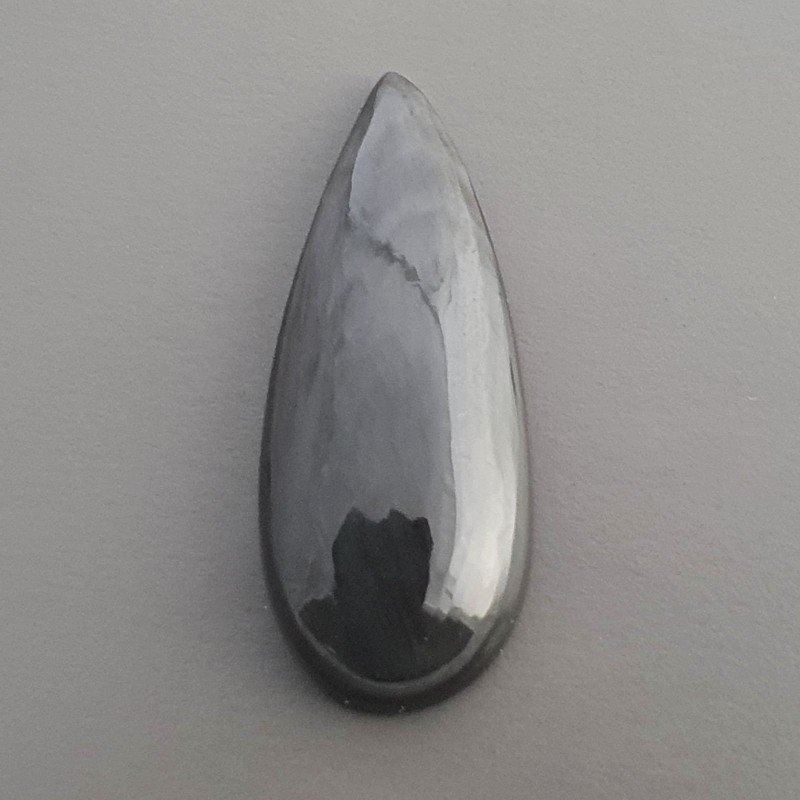 Ossidiana Arcobaleno Sheen Forma Goccia Piatto Cabochon Liscio Fatto a Mano 31X13X6mm 3,16gm 1pz