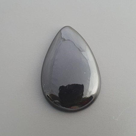 Ossidiana Arcobaleno Sheen Forma Goccia Piatto Cabochon Liscio Fatto a Mano 35X23X6mm 6,55gm 1pz