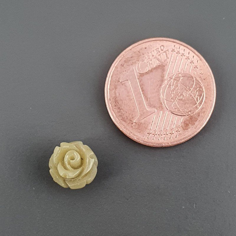 Resina Forma Rosa 06mm-Verde Chiaro 1pz