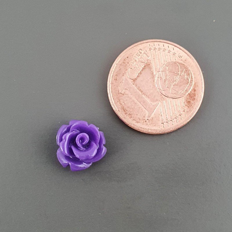 Resina Forma Rosa 08mm-Viola 1pz