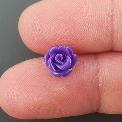 Resina Forma Rosa 08mm-Viola 1pz
