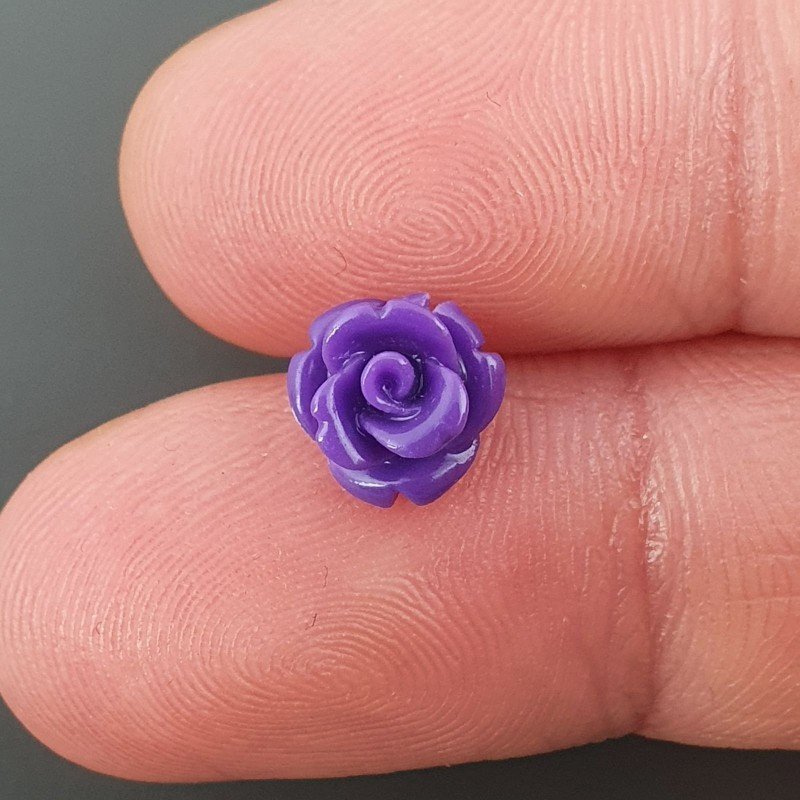 Resina Forma Rosa 08mm-Viola 1pz