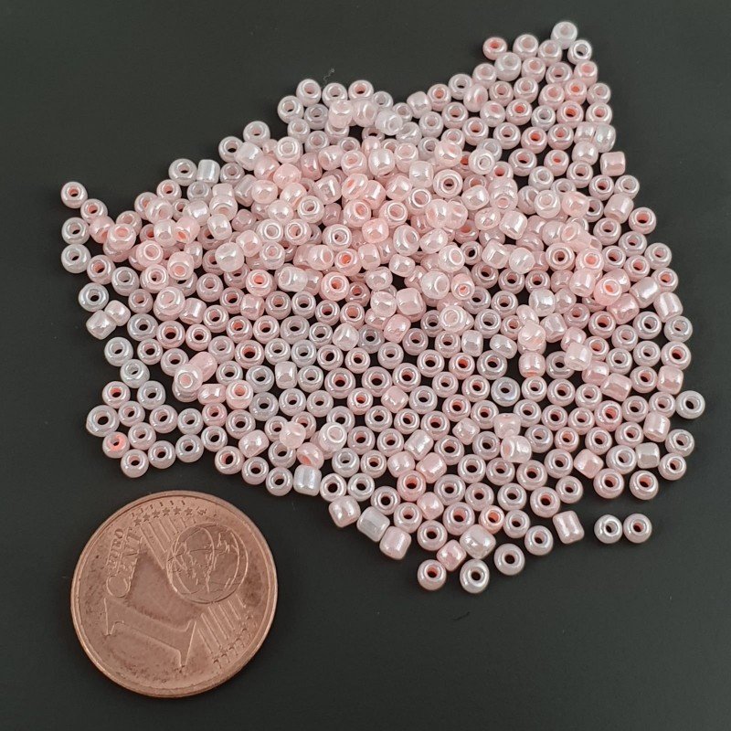 Conteria di Vetro 02x1,5mm Rosa 20gm