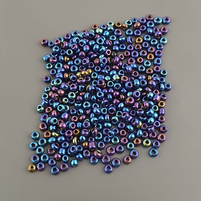 Conteria di Vetro 02x1,5mm Viola Mistico 20gm