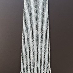 Acquamarina Naturale Forma Tondo Taglia Diamante, Micro Sfaccettato Machine Cut 02mm