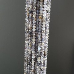 Iolite Naturale Forma Tondo Taglia Diamante, Micro Sfaccettato Machine Cut 3,20mm