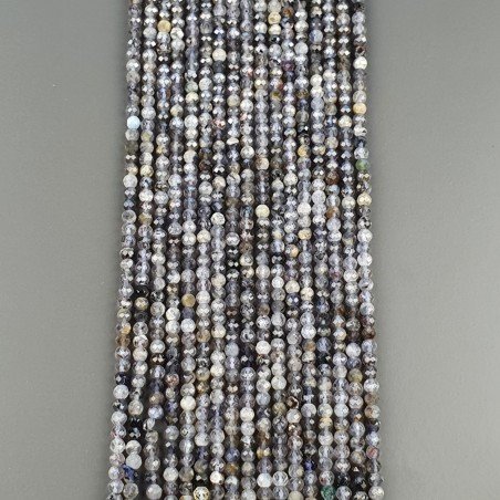 Iolite Naturale Forma Tondo Taglia Diamante, Micro Sfaccettato Machine Cut 3,20mm