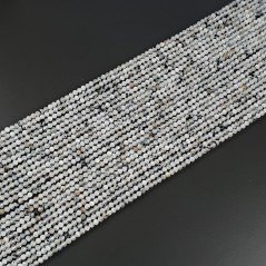 Labradorite Bianco Naturale Forma Tondo Taglia Diamante, Micro Sfaccettato Machine Cut 2,60mm