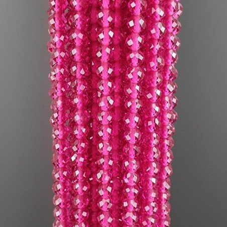 Zircone Rubino Forma Tondo Taglia Diamante, Micro Sfaccettato Machine Cut 03mm