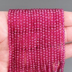 Zircone Rubino Forma Tondo Taglia Diamante, Micro Sfaccettato Machine Cut 03mm