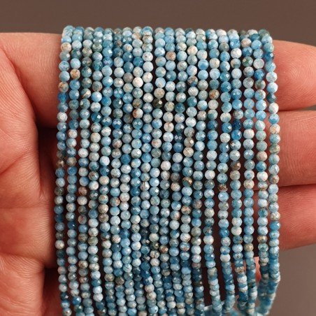 Apatite Chiaro Naturale Forma Tondo Taglia Diamante, Micro Sfaccettato Machine Cut 2,55 mm