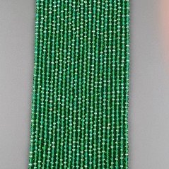 Zircone Verde Smeraldo Forma Tondo Taglia Diamante, Micro Sfaccettato Machine Cut  2,20mm