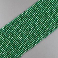 Zircone Verde Smeraldo Forma Tondo Taglia Diamante, Micro Sfaccettato Machine Cut  2,20mm