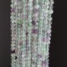 Fluorite Verde-Viola Naturale Forma Tondo Taglia Diamante, Micro Sfaccettato Machine Cut 3-3,6mm