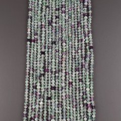 Fluorite Verde-Viola Naturale Forma Tondo Taglia Diamante, Micro Sfaccettato Machine Cut 3-3,6mm