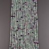 Fluorite Verde-Viola Naturale Forma Tondo Taglia Diamante, Micro Sfaccettato Machine Cut 3-3,6mm