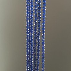 Zirconi Blu Zaffiro Forma Tondo Taglia Diamante, Micro Sfaccettato Machine Cut 2,10mm