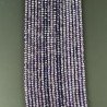 Zircone Viola in Perline Forma Rondelle Sfaccettato a Mano Foro Passante 03mm