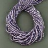 Zircone Viola in Perline Forma Rondelle Sfaccettato a Mano Foro Passante 03mm
