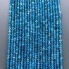 Apatite Blu Naturale Forma Dischio Taglia Diamante, Micro Sfaccettato Machine Cut 3,50mm