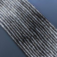 Quarzo Fume Sfumato Naturale in Perline Forma Rondelle Sfaccettato a Mano Foro Passante 03-04mm