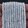 Quarzo Bianco Naturale in Perline Forma Rondelle Sfaccettato a Mano Foro Passante 03-04mm