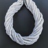 Quarzo Bianco Naturale in Perline Forma Rondelle Sfaccettato a Mano Foro Passante 03-04mm