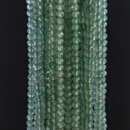 Avventurina Naturale Forma Tondo Taglia Diamante, Micro Sfaccettato Machine Cut 2,10mm