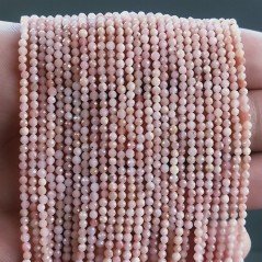 Opale Rosa Naturale Forma Tondo Taglia Diamante, Micro Sfaccettato Machine Cut 2,30mm