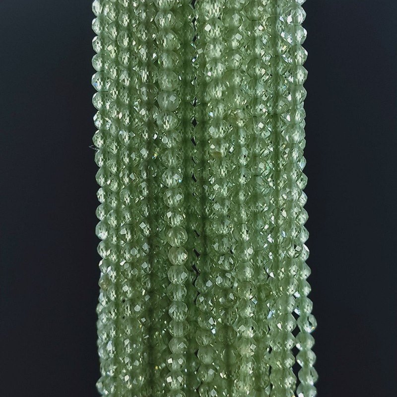 Peridotto Naturale Forma Tondo Taglia Diamante, Micro Sfaccettato Machine Cut 2,10mm
