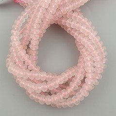 Giada Rosa in Perline Forma Rondelle Sfaccettato Foro Passante 08X05mm Giada Rosa in Perline Forma Rondelle Sfaccettato Foro Passante 08X05mm