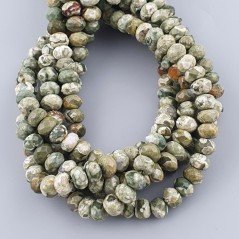 Riolite Naturale in Perline Forma Rondelle Sfaccettato Foro Passante 08mm