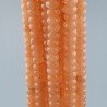 Giada Pesca in Perline Forma Rondelle Sfaccettato Foro Passante 08X05mm