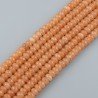 Giada Pesca in Perline Forma Rondelle Sfaccettato Foro Passante 08X05mm