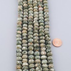 Riolite Naturale in Perline Forma Rondelle Sfaccettato Foro Passante 10mm